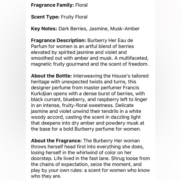 Burberry Her Eau De Parfum Travel Spray - Picture 3 of 4